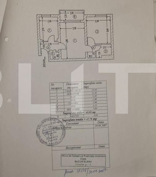 Apartament 2 camere, 44 mp, Craiovei 