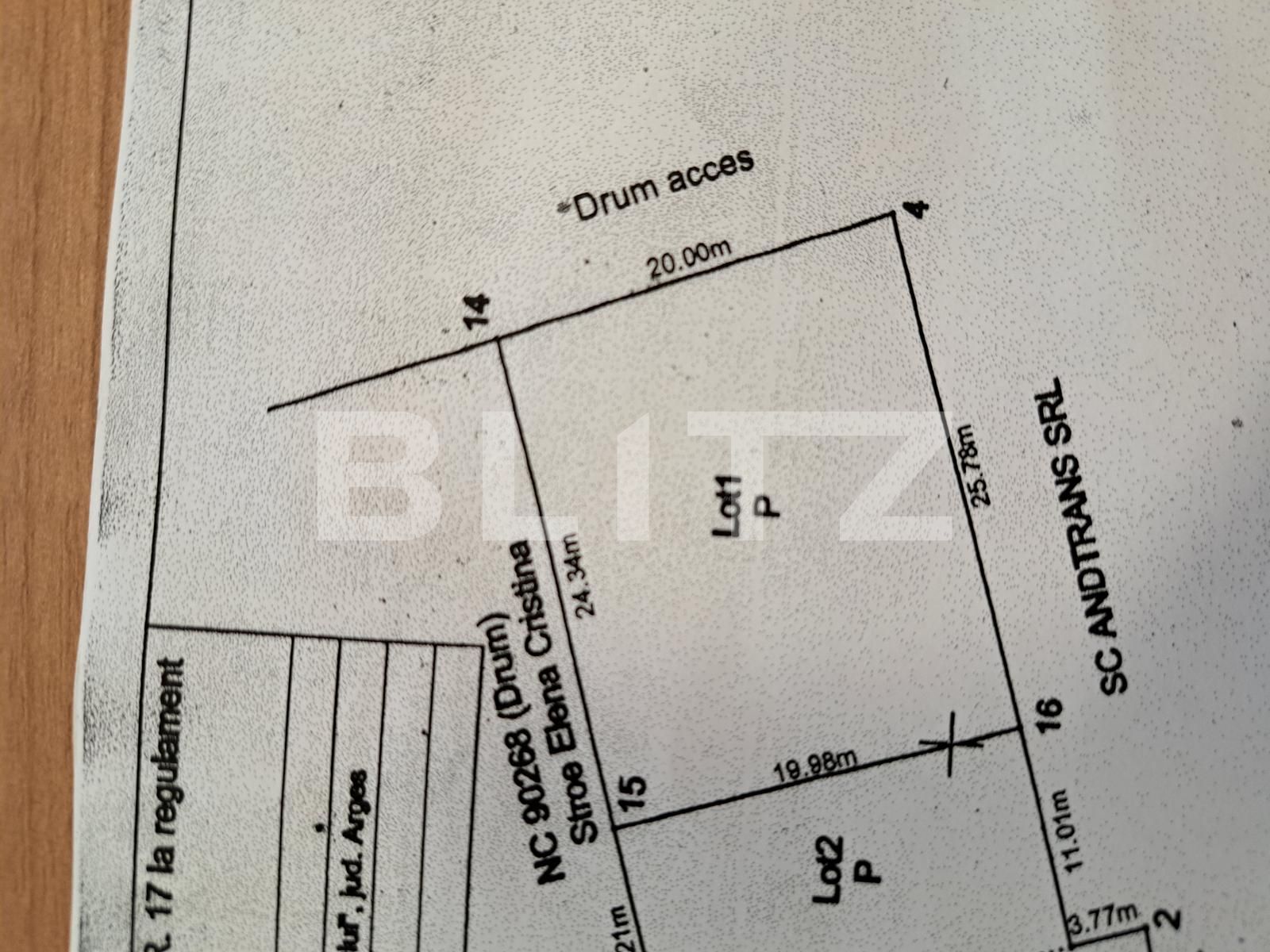 Teren de vânzare Smeura - 124175TV | BLITZ Pitești | Poza1