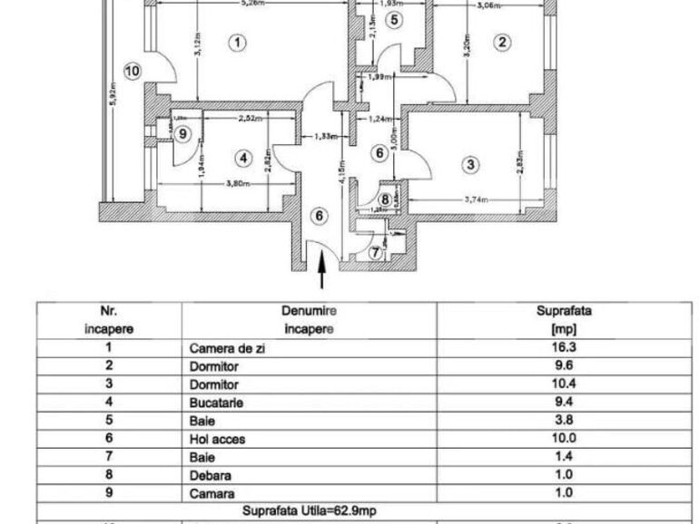 Apartament de vânzare 3 camere Trivale - 125091AV | BLITZ Pitești | Poza1