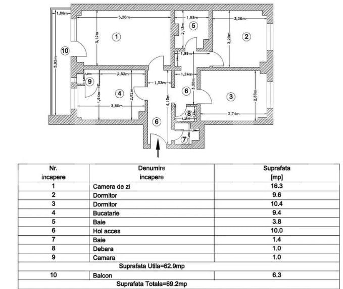 Apartament de vânzare 3 camere Trivale - 125091AV | BLITZ Pitești | Poza1