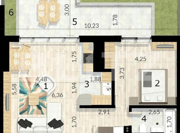 Apartament de vânzare 2 camere Craiovei - 126594AV | BLITZ Pitești | Poza1