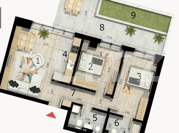 Apartament de vânzare 3 camere Craiovei - 126600AV | BLITZ Pitești | Poza1