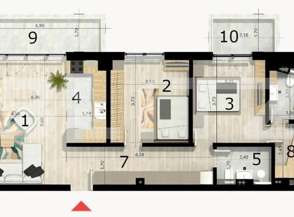 Apartament de vânzare 3 camere Craiovei - 126601AV | BLITZ Pitești | Poza1