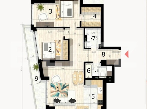 Apartament de vânzare 3 camere Craiovei - 126613AV | BLITZ Pitești | Poza1