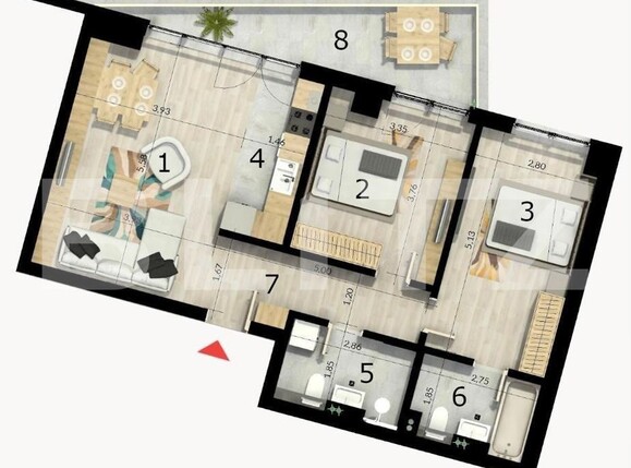 Apartament de vânzare 3 camere Craiovei - 126615AV | BLITZ Pitești | Poza1