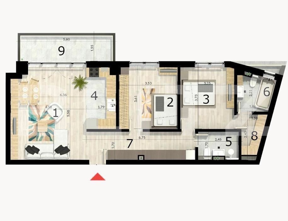 Apartament de vânzare 3 camere Craiovei - 126639AV | BLITZ Pitești | Poza1