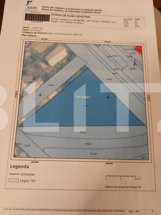 Teren de vânzare Prundu - 127835TV | BLITZ Pitești | Poza2