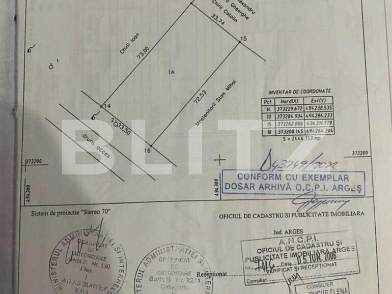 Teren de vânzare Stefanesti - 128332TV | BLITZ Pitești | Poza2