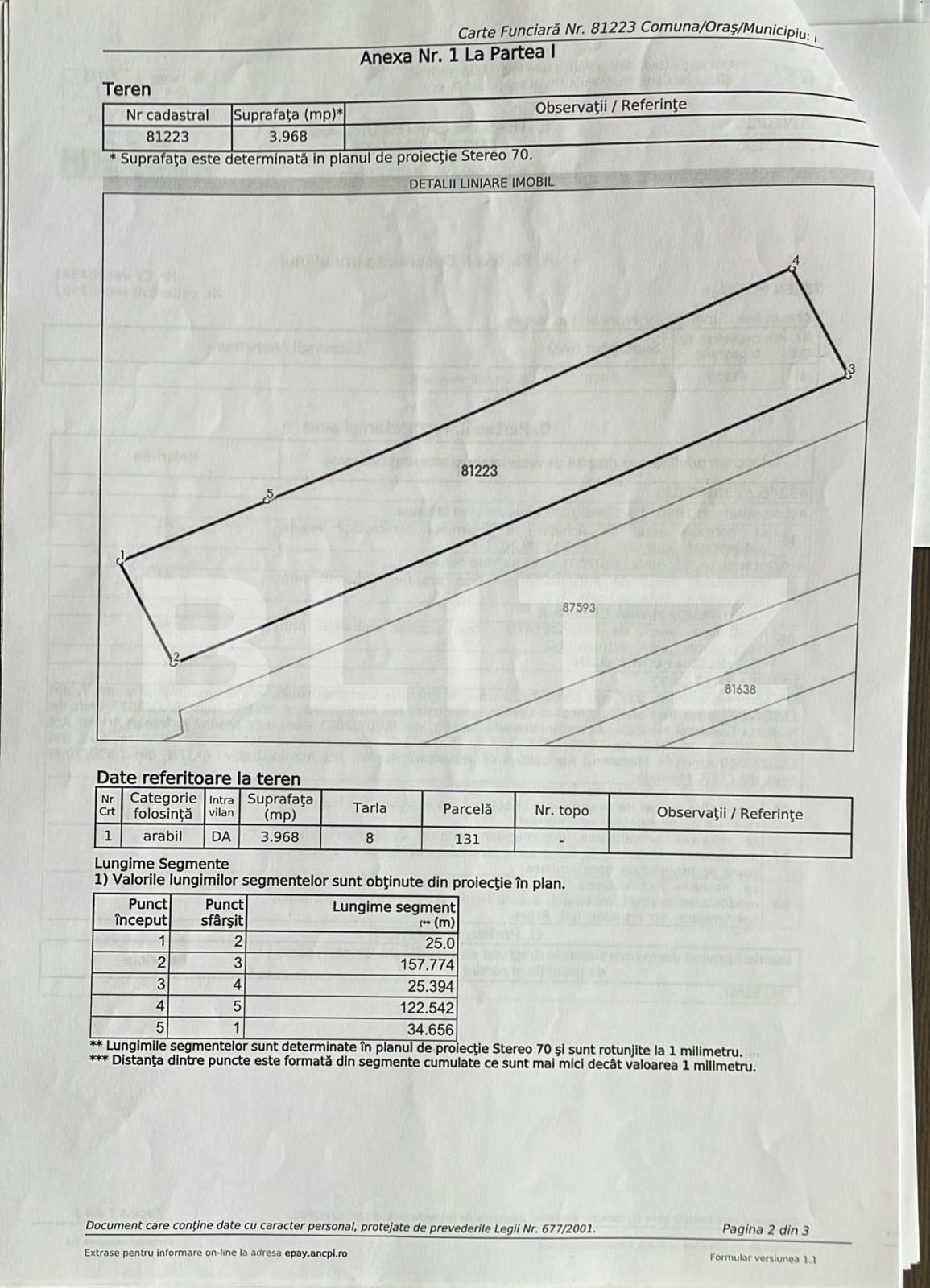 Teren de vânzare Smeura - 130758TV | BLITZ Pitești | Poza2