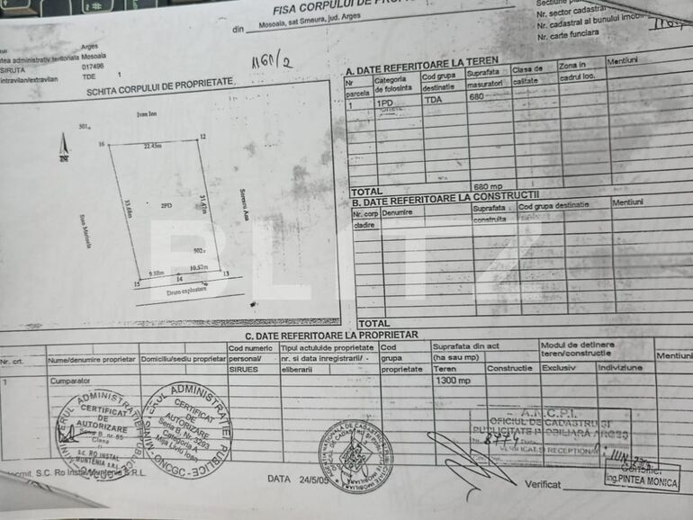 Teren de vânzare Smeura - 131977TV | BLITZ Pitești | Poza2