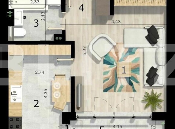 Garsonieră de vânzare Craiovei - 144137AV | BLITZ Pitești | Poza1