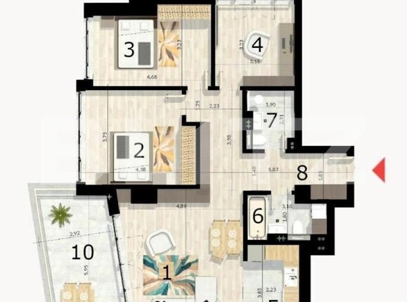 Apartament de vânzare 3 camere Craiovei - 144142AV | BLITZ Pitești | Poza1