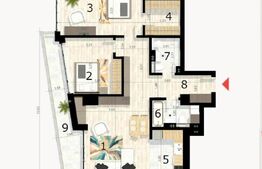 Apartament 3 camere, 90 mp, balcon, cartier Craiovei