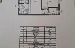 Apartament, 68 mp, 3 camere, zona Trivale