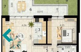 Apartament 2 camere, 107 mp, terasa, cartier Craiovei