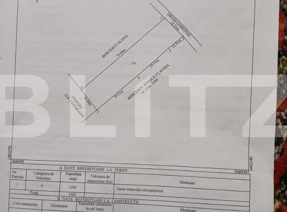 Teren de vânzare Smeura - 157247TV | BLITZ Pitești | Poza2