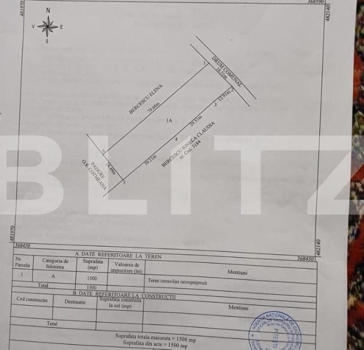 Teren de vânzare Smeura - 157247TV | BLITZ Pitești | Poza2