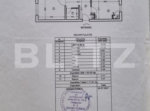 Apartament de vânzare 3 camere Popa Sapca - 158160AV | BLITZ Pitești | Poza2