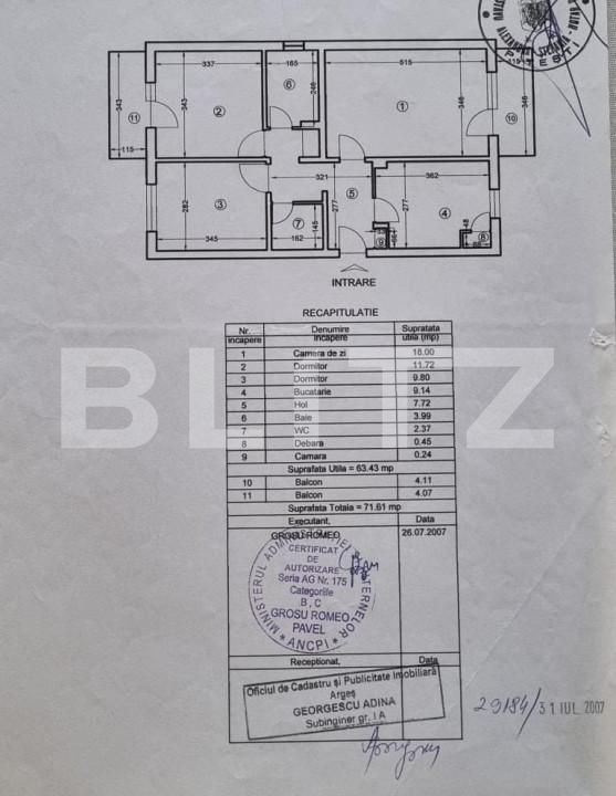 Apartament de vânzare 3 camere Popa Sapca - 158160AV | BLITZ Pitești | Poza2