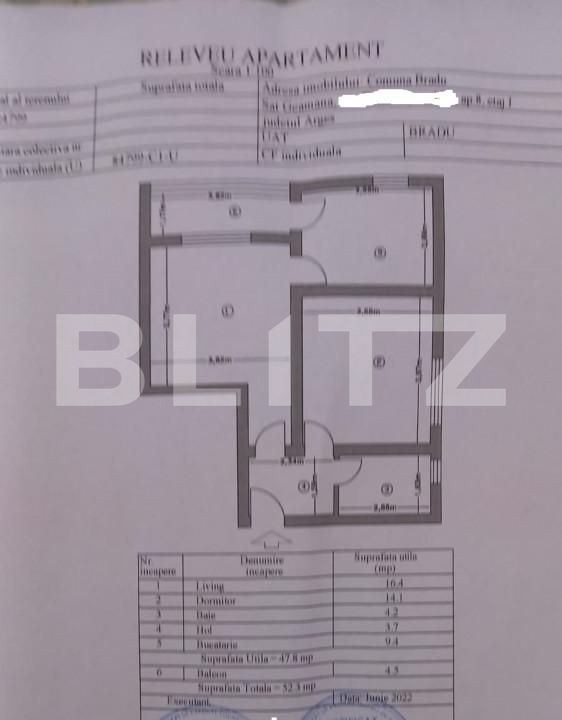 Apartament de vânzare 2 camere Exterior Sud - 159503AV | BLITZ Pitești | Poza24