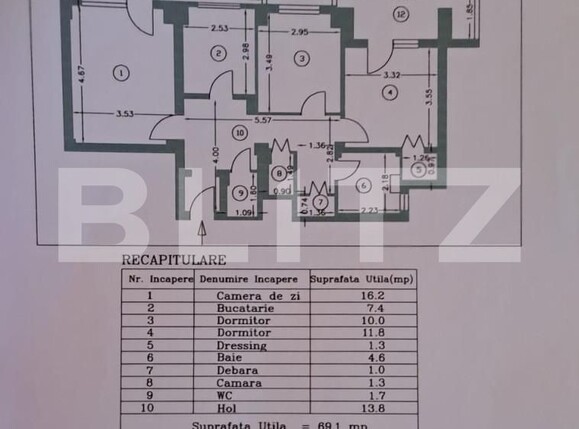 Apartament de vânzare 3 camere Central - 160524AV | BLITZ Pitești | Poza1