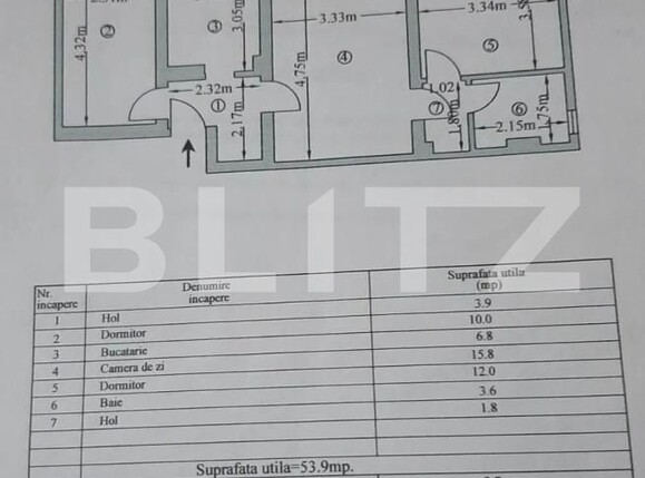 Apartament de vânzare 3 camere Calea Bucuresti - 160538AV | BLITZ Pitești | Poza2