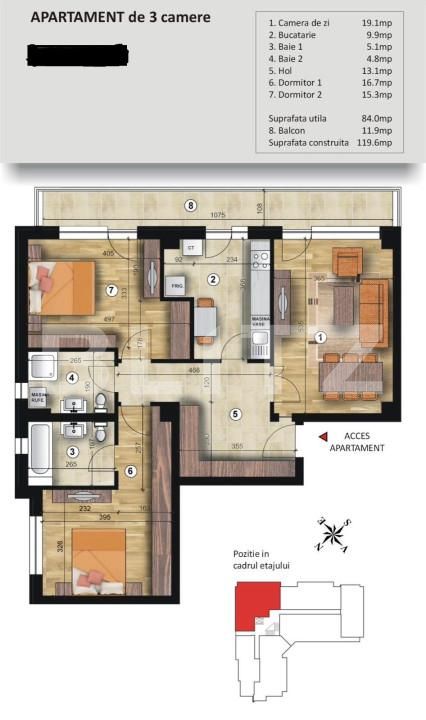 Apartament de vânzare 3 camere Fratii Golesti - 161183AV | BLITZ Pitești | Poza15