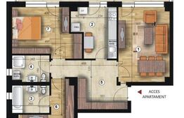 Apartament 3 camere de vânzare - Frații Golești, bloc VSC