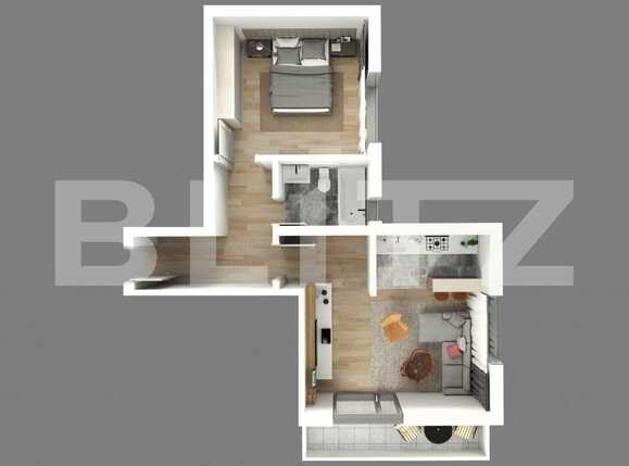 Apartament de vânzare 2 camere Trivale - 90903AV | BLITZ Pitești | Poza1