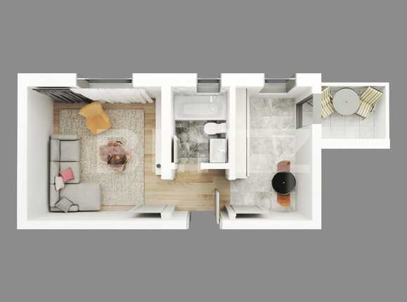 Garsonieră de vânzare Trivale - 93813AV | BLITZ Pitești | Poza1