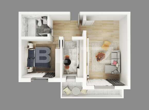 Apartament de vânzare 2 camere Trivale - 93821AV | BLITZ Pitești | Poza1