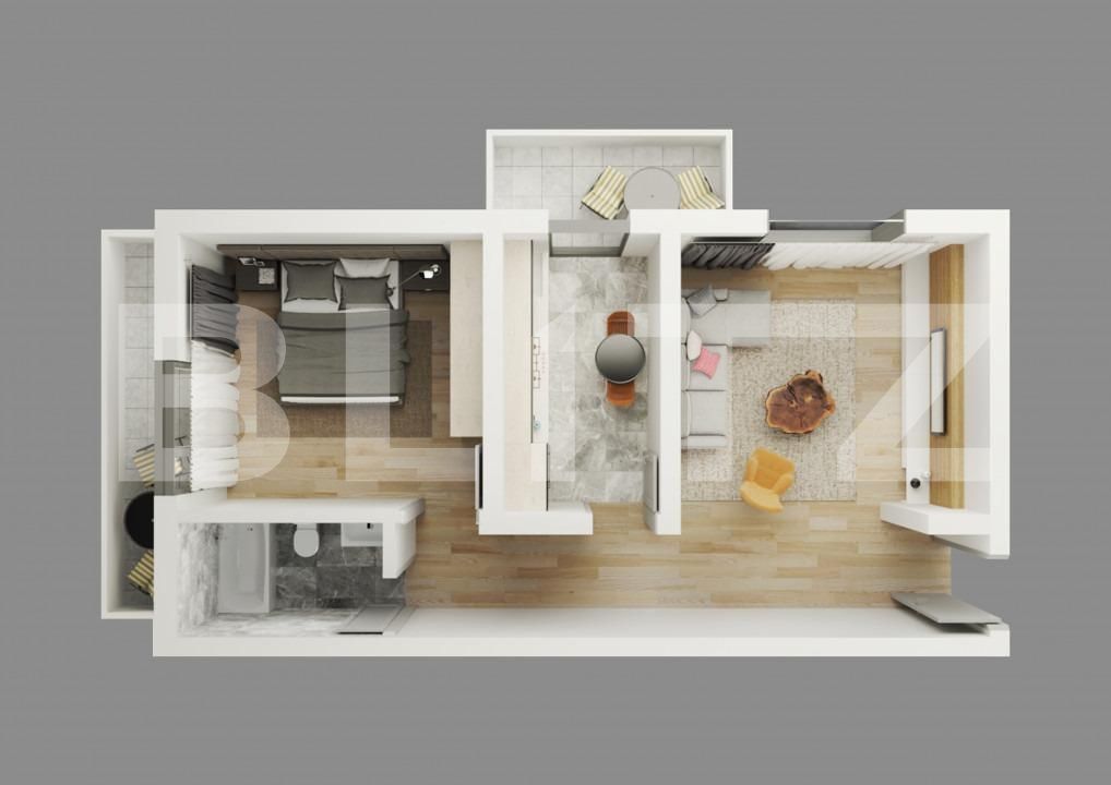 Apartament de vânzare 2 camere Trivale - 93832AV | BLITZ Pitești | Poza2