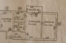 Apartament 3 camere, semidecomandat, balcon, Trivale