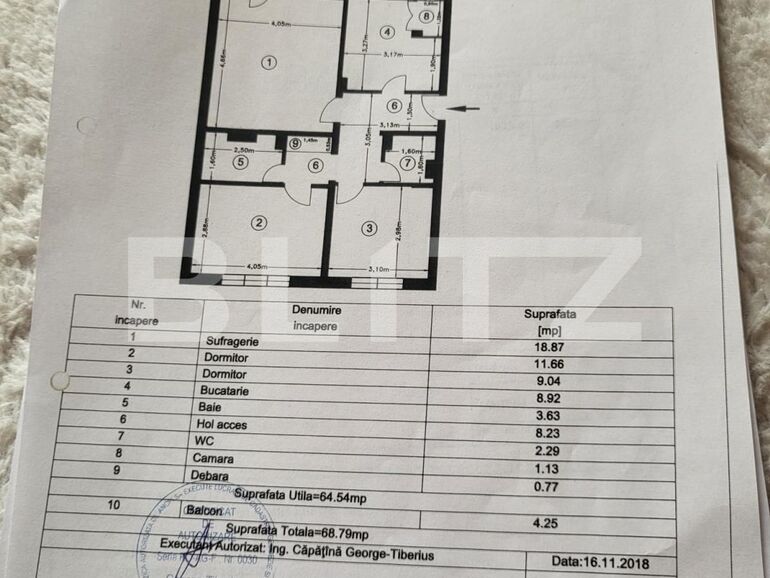 Apartament de vânzare 3 camere Trivale - 97158AV | BLITZ Pitești | Poza1