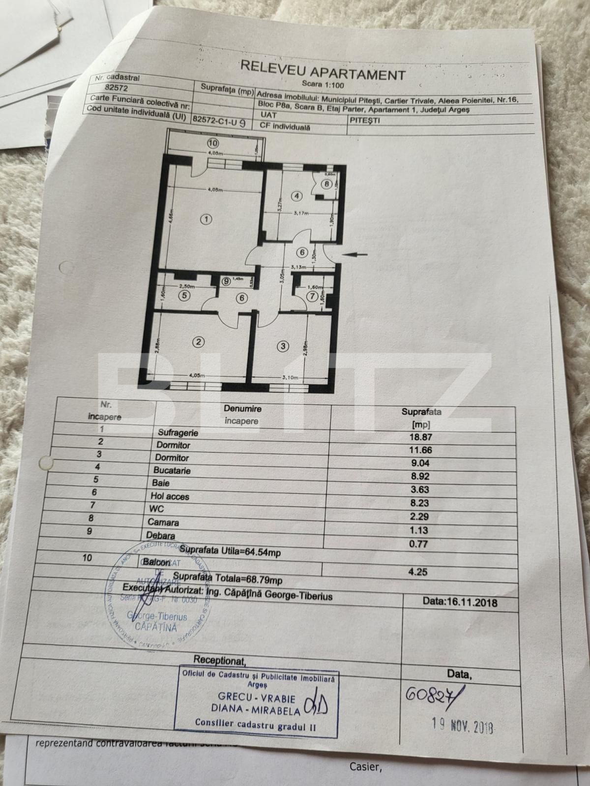 Apartament de vânzare 3 camere Trivale - 97158AV | BLITZ Pitești | Poza1