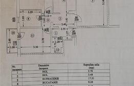 Apartament cu 3 camere, decomandat, 62 mp, Andrei Muresanu