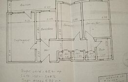 Apartament 3 camere, decomandat, 65 mp, zona Kaufland Vest