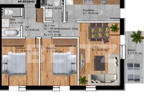 Apartament de vânzare 3 camere Nord - 103770AV | BLITZ Ploieşti | Poza9