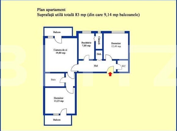 Apartament de vânzare 3 camere Cioceanu - 104002AV | BLITZ Ploieşti | Poza6