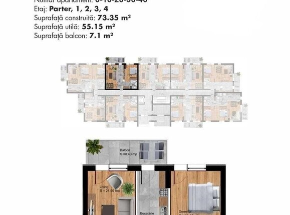 Apartament de vânzare 2 camere Albert - 105296AV | BLITZ Ploieşti | Poza6