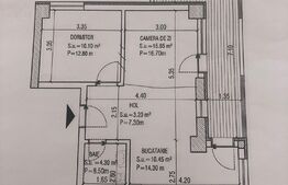 Apartament2 camere, 56mp, Mihai Bravu