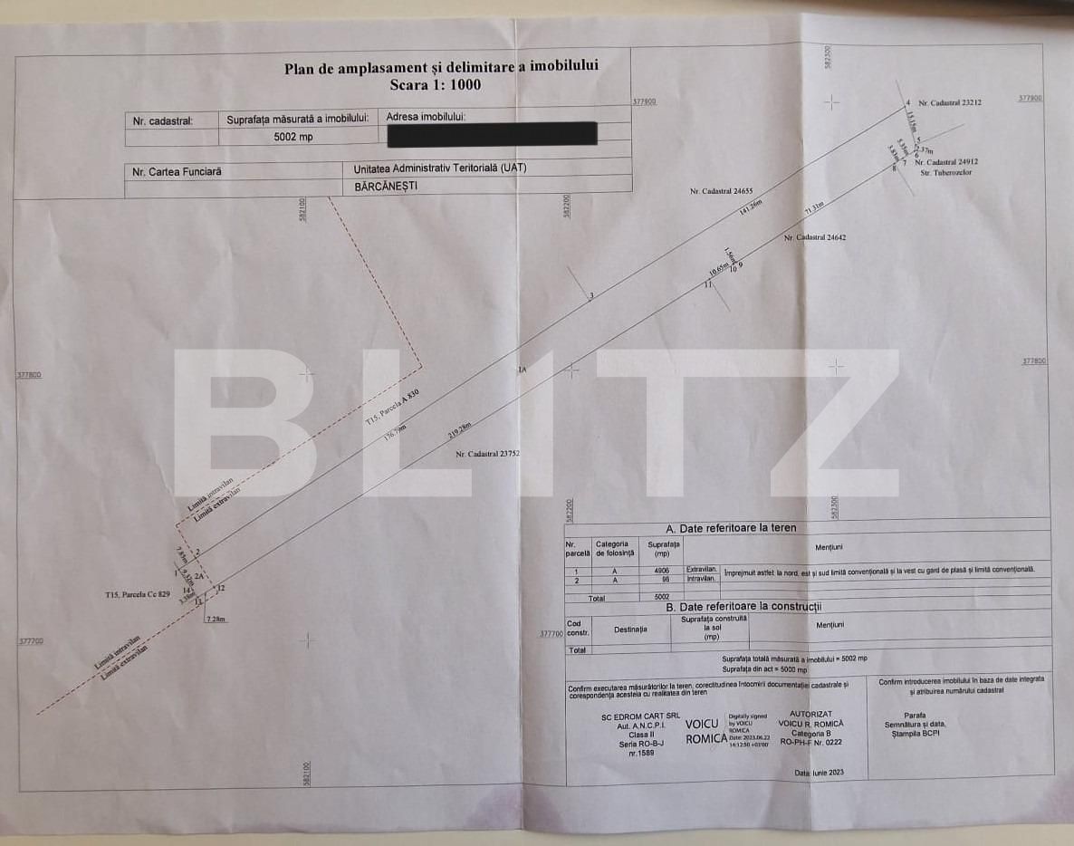 Teren de vânzare Tatarani - 121375TV | BLITZ Ploieşti | Poza2