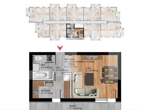 Garsonieră de vânzare Albert - 121452AV | BLITZ Ploieşti | Poza1