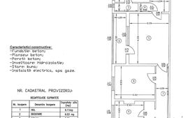 Apartament 3 camere, semidecomandat, 62mp, Nord