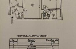 Apartament 2 camere, semidecomandat, 43 mp, zona Cameliei Nord
