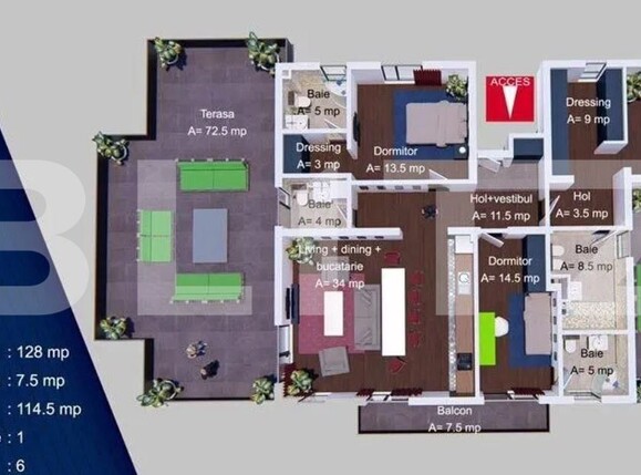 Apartament de vânzare 4 camere Albert - 142066AV | BLITZ Ploieşti | Poza10