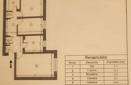 Apartament cu 3 camere decomandat, 56 mp, zona Carol Davila
