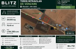 Teren intravilan 29 000 mp, Paulesti. DN1. 