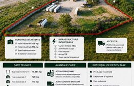 Teren 15851 mp , zona Bucov-Pleasa , Hala si spatiu birouri