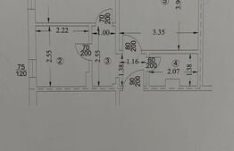 Apartament cu 2 camere, 39 mp, zona VEST